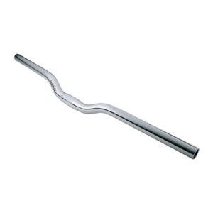 Cintre vtt releve acier d25 4 argent ergotec l620mm haut 30mm 243gr