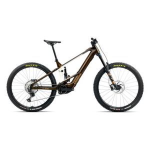 Vtt electrique tout suspendu orbea wild m10 shimano slx deore xt 12v 750 wh 29   marron caramel carbon view 2025
