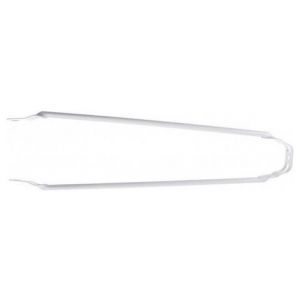 Tige de garde boue en acier tom 28    blanc