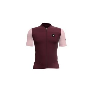 Maillot manches courtes lebram ventoux uni framboise