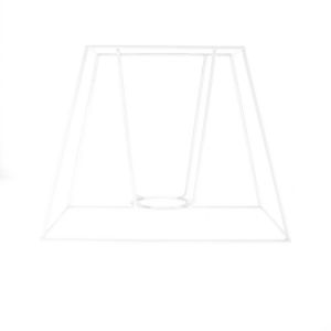 Carcasse d'abat-jour rectangle haut 25 x 16 cm - Fil Cuivré (Le)