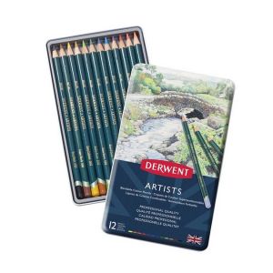 Crayon de couleur Artists Bo&icirc;te m&eacute;tal 12 pcs - Winsor & Newton