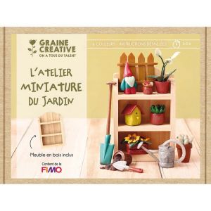 Coffret Fimo Miniatures Jardin - Graine Cr&eacute;ative