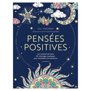 Livre de coloriage Pens&eacute;es Positives - Marabout