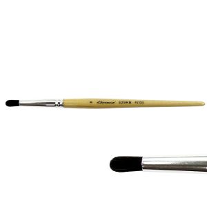 Pinceau rondin Rond bout bombé Putois 329RB - Léonard 8