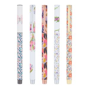 Stylo Plume 5 Décors Floraison - Editions Oberthur