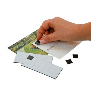 Aimants adh&eacute;sifs 14 x 14 mm - 49 pi&egrave;ces - Sign