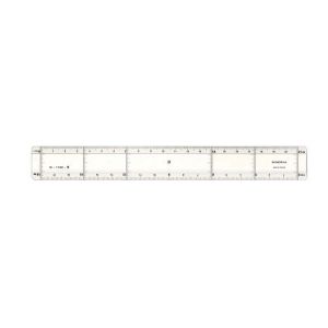 Règle à lavis 30 cm Réduction 1/60 et 1/70 - Minerva