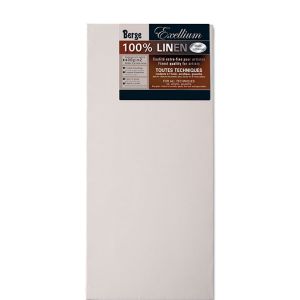 Châssis entoilé lin Triple carré Exellium - Berge 50 x 150 cm