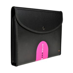 Trieur A4 Exafolio avec porte-bloc et valisette Exactive 6 compartiments - Exacompta