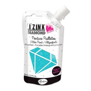 Peinture paillet&eacute;e Izink Diamond 24 Carats 80 ml - Aladine Peach