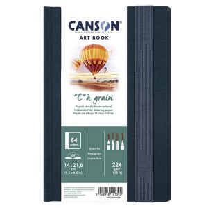 Carnet Art book 14 x 21,6 cm C &agrave; grain 224g/m&sup2; 32 feuilles - Canson