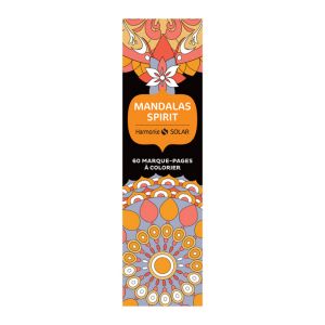 Marque-pages &agrave; colorier Mandalas Spirit - Solar