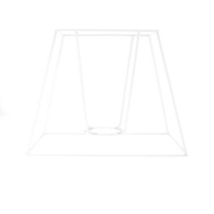Carcasse d'abat-jour rectangle haut 20 x 13 cm - Fil Cuivré (Le)