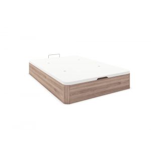 Lit coffre en bois 140x200 Ch&ecirc;ne Naturel