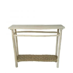Console en bois de teck beige