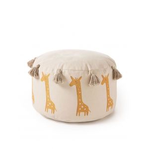 Pouf jaune 45x45x25