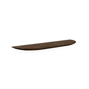 &Eacute;tag&egrave;re arrondie en bois de sapin flottant marron 80x3,2cm