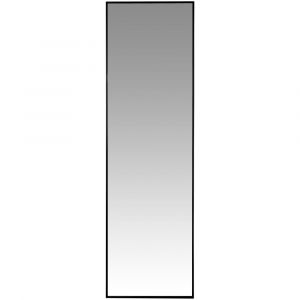 Grand miroir rectangulaire sur pied noir 50x170