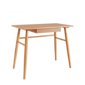 Bureau en ch&ecirc;ne 1 tiroir style scandinave