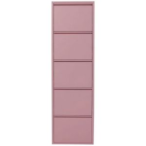 Casier &agrave; chaussures Caruso rose 5 tiroirs Kare Design