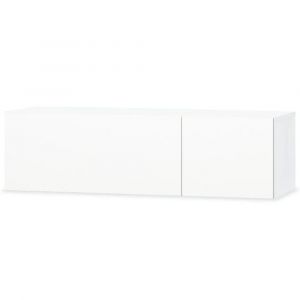 Meuble tv blanc 120 x 40 x 34 cm