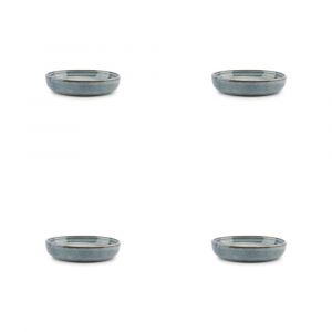 Bol 11xH2cm bleu  - Lot de 4