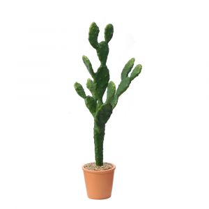 Cactus artificiel vert en pot H78