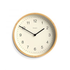 Horloge murale moderne en bambou naturel