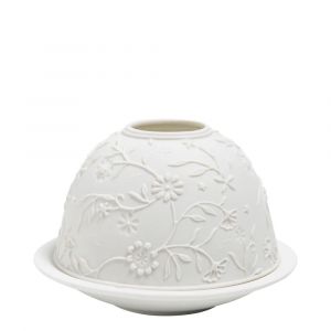 Photophore lithophanie en biscuit de porcelaine