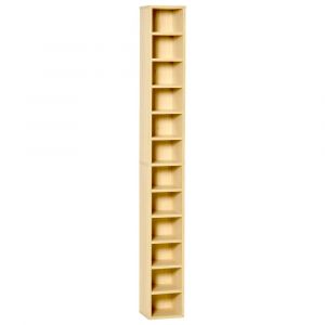 &Eacute;tag&egrave;re colonne range-CD dim. 21L x 20l x 175H cm