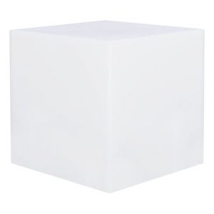 Cube lumineux sans fil plastique blanc H40cm