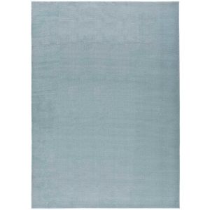 Tapis descente de lit lavable bleu antid&eacute;rapant 60x120 cm