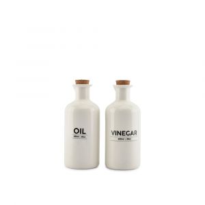 Bouteille huile et vinaigre set 60cl blanc