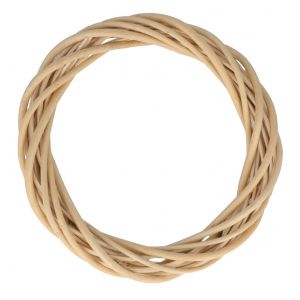 Couronne d&eacute;corative en osier D25cm