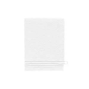 Gant de toilette en  coton blanc 15 x 21 cm
