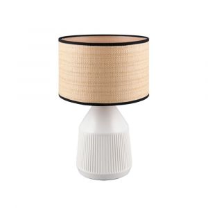 Lampe design en c&eacute;ramique blanc