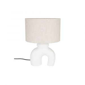Lampe design en c&eacute;ramique blanc