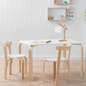 Lampe  bureau bois  H50cm naturel;Abat-jour: &eacute;cru