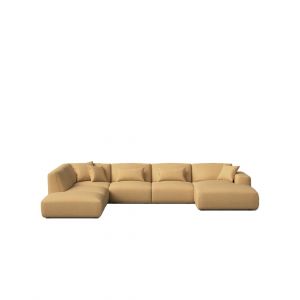 Canapé d'angle gauche moutarde 405 x 288 cm