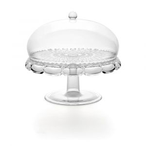 Présentoir à gâteau avec cloche en acrylique biologique transparent