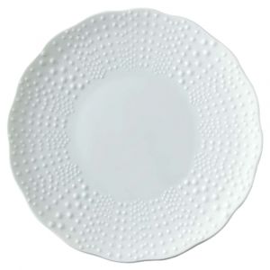 Assiette de pr&eacute;sentation en Porcelaine de Limoges Blanc