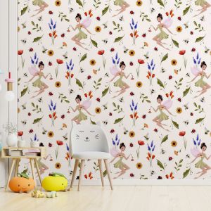 Papier peint f&eacute;e clochette 208x270 cm