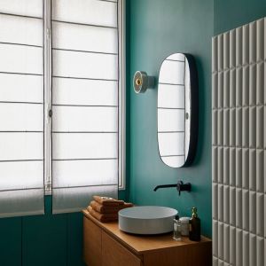 Store bateau en lin blanc 80x220 cm