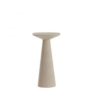 Table d'appoint métal blanc 28x28x53cm