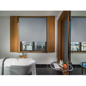 Store enrouleur occultant gris 120 x 190 cm