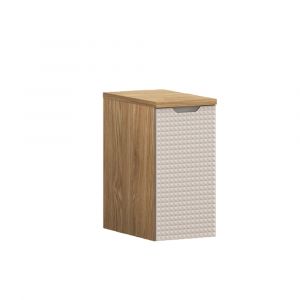 Demi-colonne 1 porte 30cm stratifi&eacute;s beige