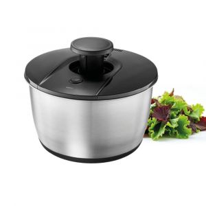 Essoreuse &agrave; salade Inox Noir 16x27x27 cm