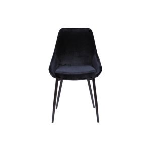 Lot de 2 chaises velours noir