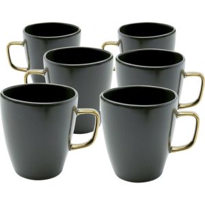 Mugs Vibrations verts set de 6 Kare Design